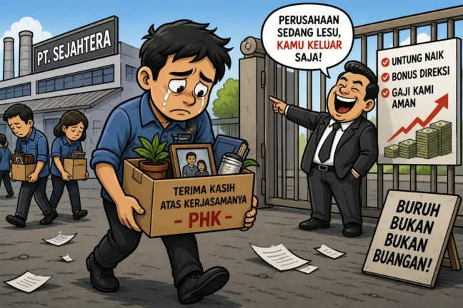 karikatur PHK